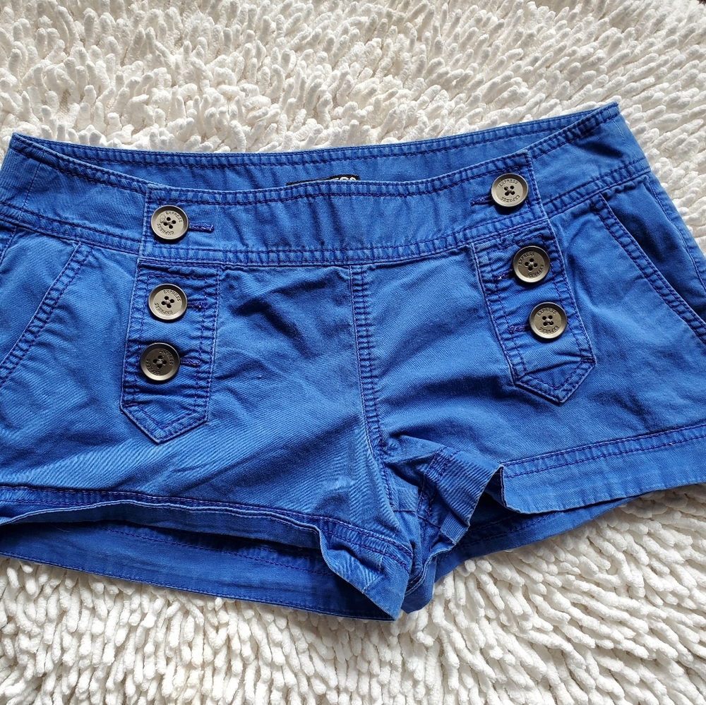 Express Blue Sailor front Shorts